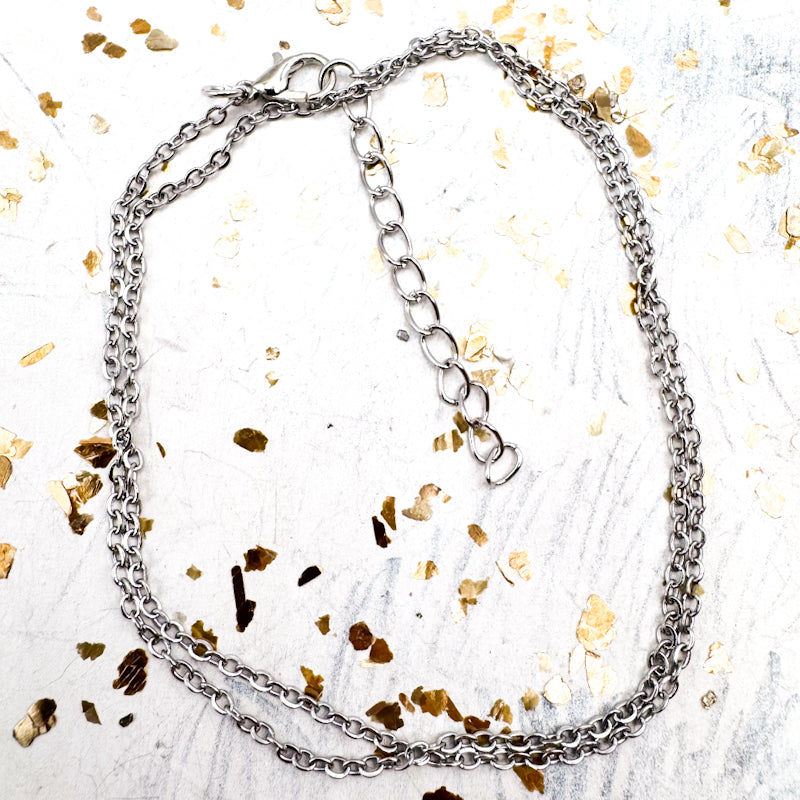 Thin Silver Chain Necklace