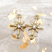Load image into Gallery viewer, 18K Gold Plated Star Link Pair
