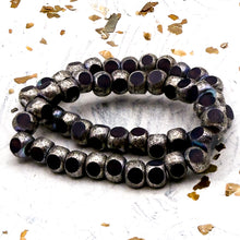 Load image into Gallery viewer, Pre-Order 5mm Trica Matte Grape With Antique Silver
