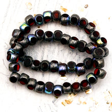Load image into Gallery viewer, 5mm Trica Ruby Red With Antique Silver Finish
