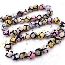 Load image into Gallery viewer, 10mm Colorful Agate Faceted Round Gemstone Bead Strand
