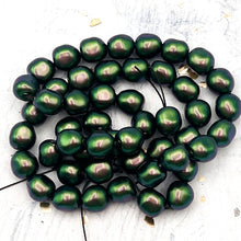 Load image into Gallery viewer, 8mm Scarabaeus Green Premium Austrian Crystal Pearl Strand

