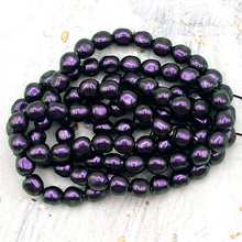 Load image into Gallery viewer, 6mm Iridescent Purple Premium Austrian Crystal Pearl Strand
