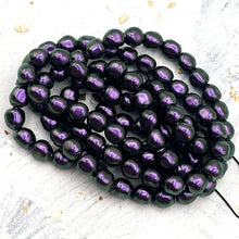 Load image into Gallery viewer, 6mm Iridescent Purple Premium Austrian Crystal Pearl Strand
