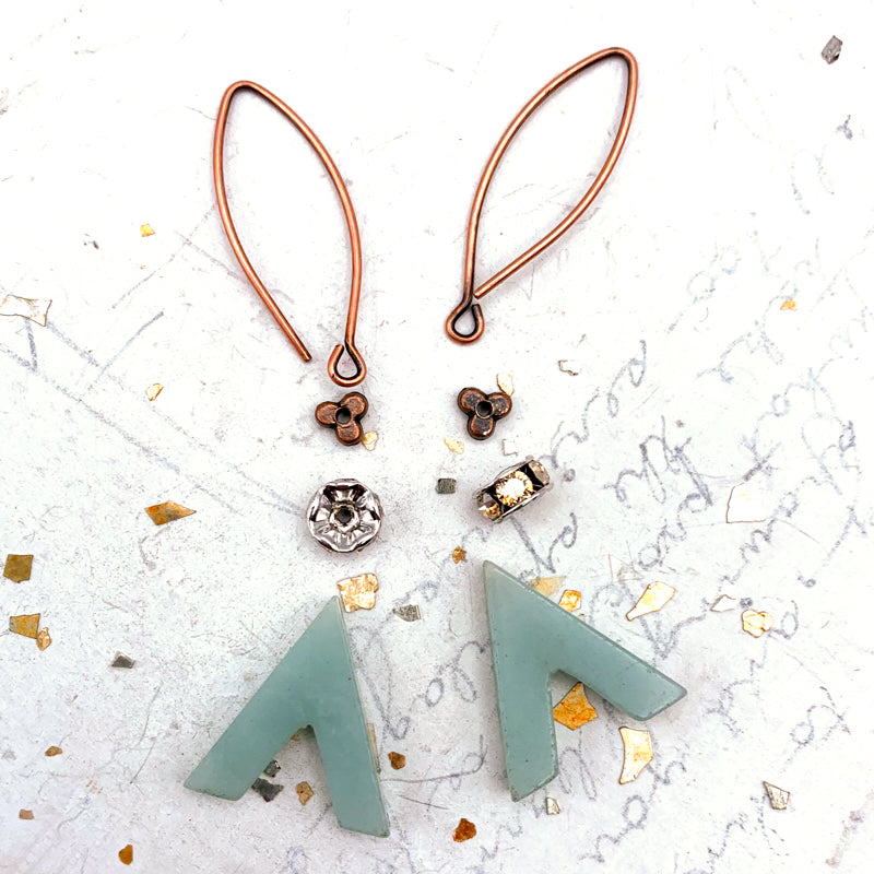 Amazonite Arrows Earring Kit