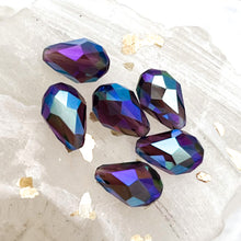 Load image into Gallery viewer, Amethyst Shimmer 2x Premium Austrian Drop Bead Pair-6pcs

