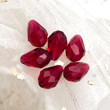 Load image into Gallery viewer, Scarlet Premium Austrian Drop Bead Pair-6pcs
