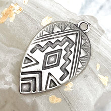 Load image into Gallery viewer, Antique Silver Plated Tribal Charm
