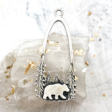 Load image into Gallery viewer, Antique Silver Plated Bear Charm
