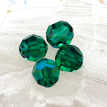 Load image into Gallery viewer, 8mm Majestic Green Shimmer Premium Austrian Crystal Classic Bead-4 pieces
