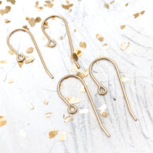 Load image into Gallery viewer, 14/20 Gold Small Ear Wire Hooks Set - 4pcs
