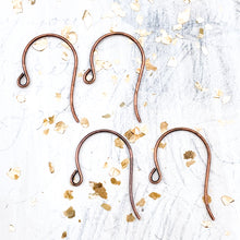 Load image into Gallery viewer, Antique Copper Ear Wire Hooks Set - 4pcs
