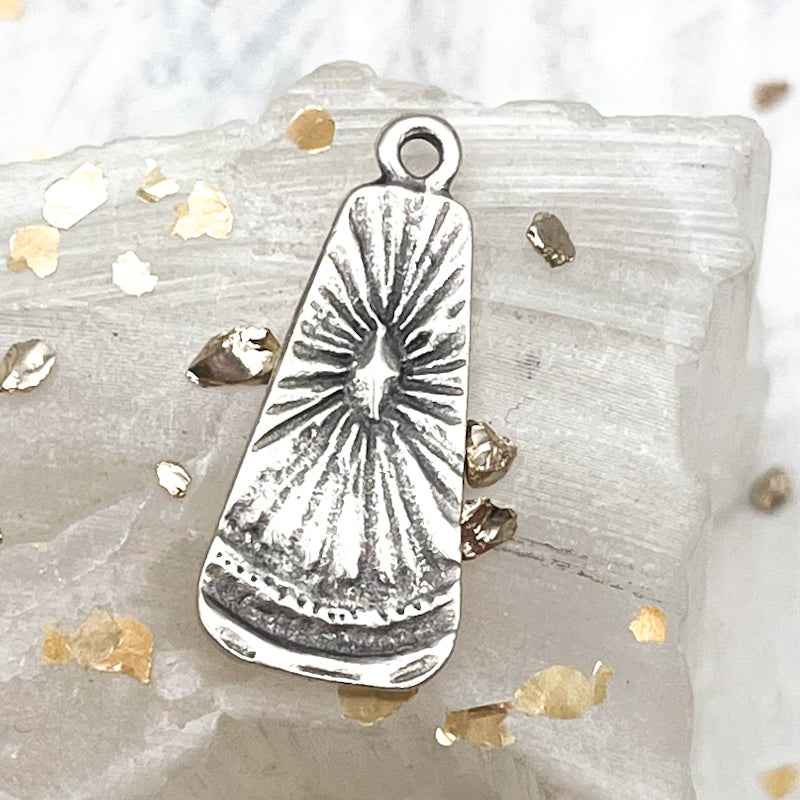 Antique Silver Plated Metal Oar Charms