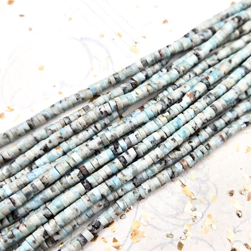 Light Blue Heishi Bead Strand