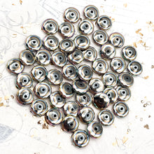 Load image into Gallery viewer, 12mm Faceted Rainbow Metal Spacer Bead

