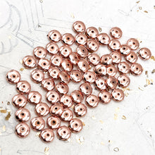 Load image into Gallery viewer, 10mm Faceted Bright Copper Metal Beads

