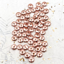 Load image into Gallery viewer, 10mm Faceted Bright Copper Metal Beads

