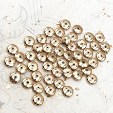 Load image into Gallery viewer, 12mm Faceted Warm Gold Metal Beads
