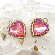 Load image into Gallery viewer, Pretty in Pink Glass Heart Pendant
