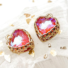 Load image into Gallery viewer, Pretty in Pink Glass Heart Pendant
