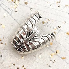 Load image into Gallery viewer, Antique Silver Skeleton Body Slide-On End Clasp Tube
