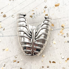 Load image into Gallery viewer, Antique Silver Skeleton Body Slide-On End Clasp Tube
