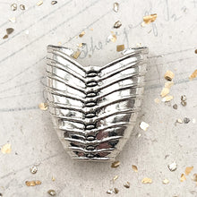 Load image into Gallery viewer, Antique Silver Skeleton Body Slide-On End Clasp Tube
