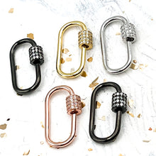 Load image into Gallery viewer, Pre-Order Rhinestone Locking Carabiner Clasp Set
