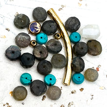 Load image into Gallery viewer, Gold &amp; Labradorite Bead Kit
