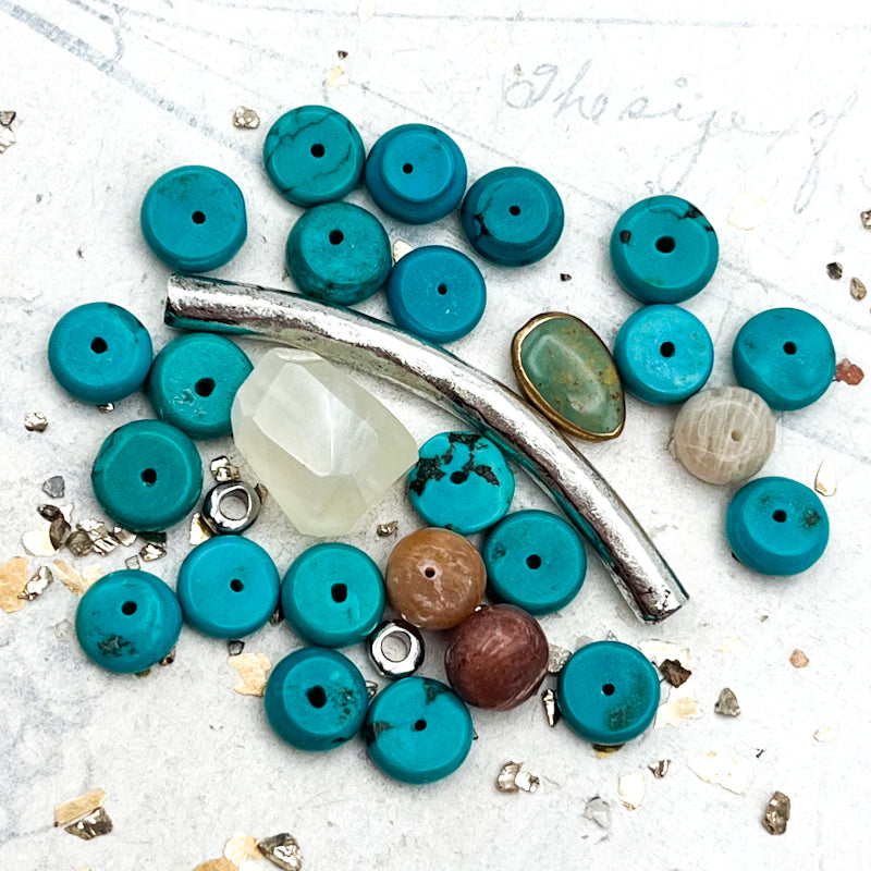 Tubular Turquoise Bead Kit