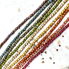Load image into Gallery viewer, Pre-Order 3mm Earthy Rainbow Fire-Polished Faceted Round Bead Strand Mix
