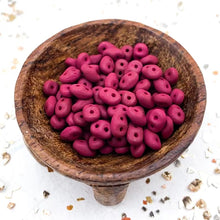 Load image into Gallery viewer, Velvet Maroon Purple Wine Superduo 2-Hole Seed Beads

