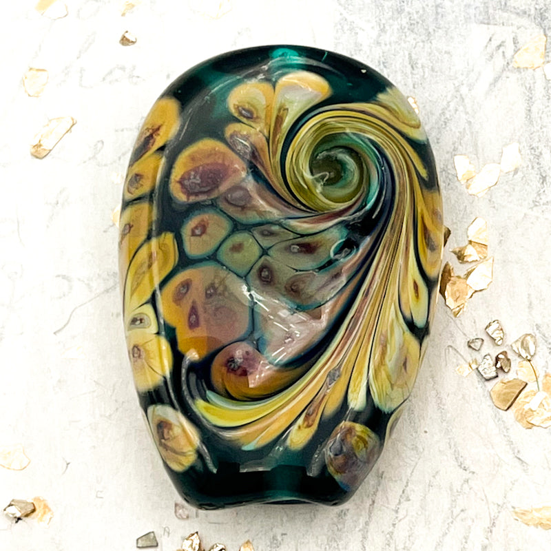 Beautiful Marine Green Rita Focal Bead
