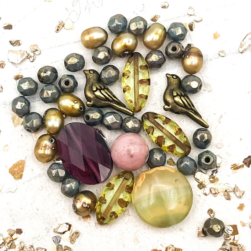 Garden of Songbirds Bead Mix