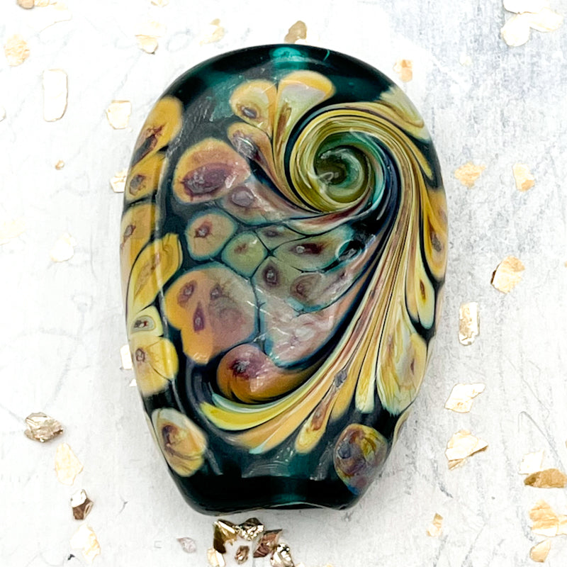 Transparent Green Rita Focal Bead