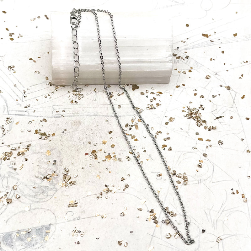 Antique Silver Necklace with Extender
