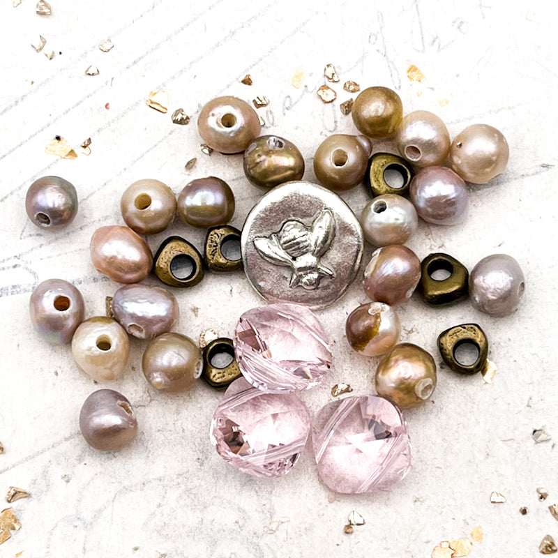 Blushing Bee Bead Mix