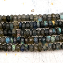 Load image into Gallery viewer, Labradorite Faceted Bead Strand
