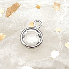 Load image into Gallery viewer, 6x9mm Sterling Silver Round Charm
