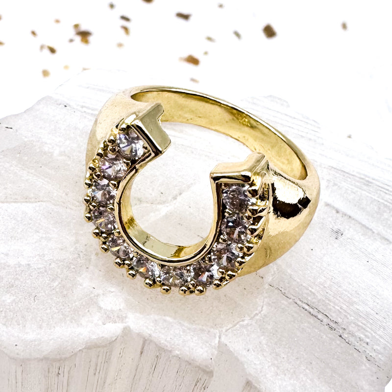 Candie's Golden Horseshoe Ring