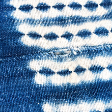 Load image into Gallery viewer, Dark Blue Woven Fringe Textile Piece-S
