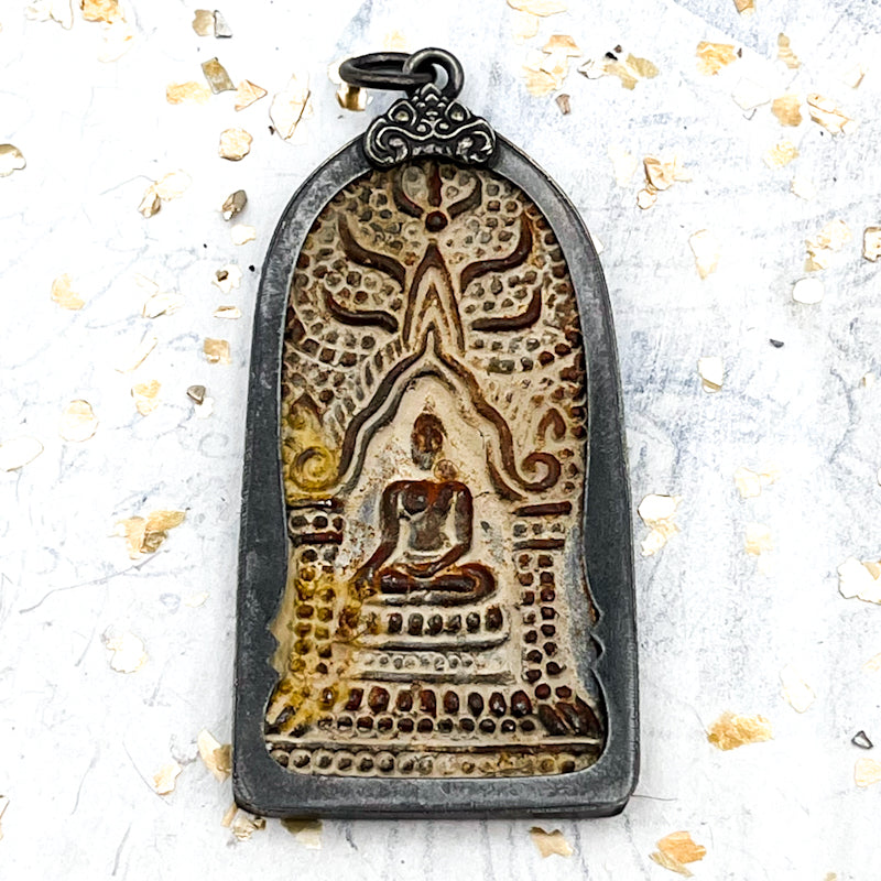 Rustic Nepal Buddha Pendant