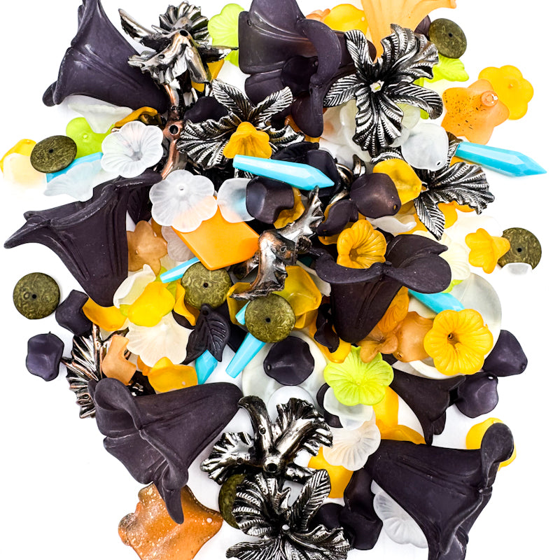 Fall Flowers Acrylic Bead Mix