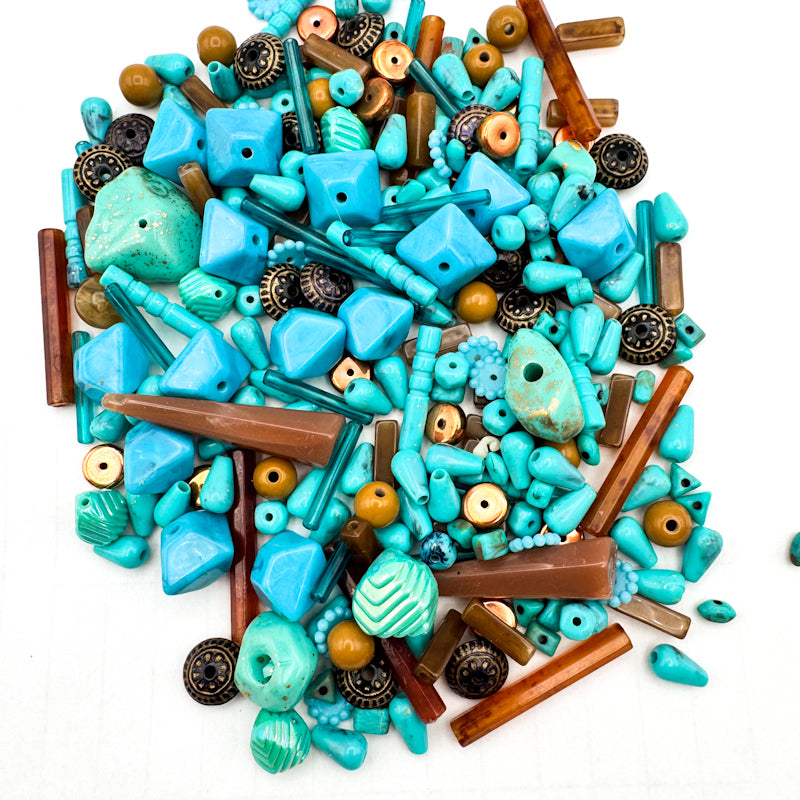 Turquoise Trails Acrylic Bead Mix