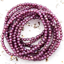 Load image into Gallery viewer, Pre-Order 3mm Round Druk Metallic Pink with a Metallic Pink Wash
