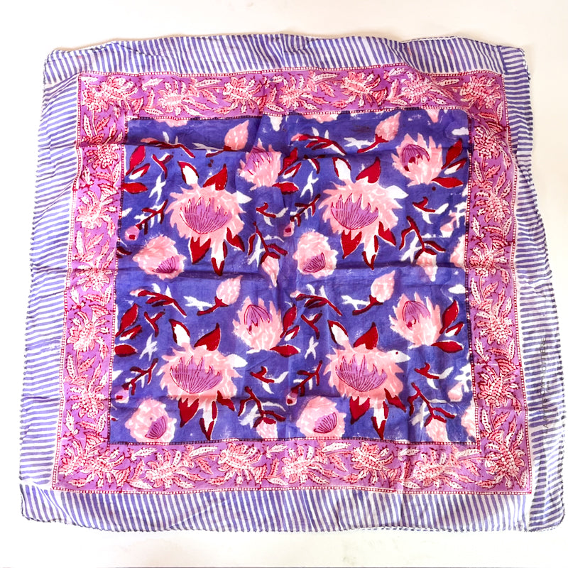 Pretty Pink & Purple Parisian Neckerchief - Paris Find