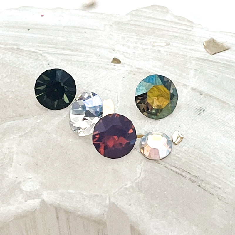 Mixed Stone Chaton Set - 5pcs