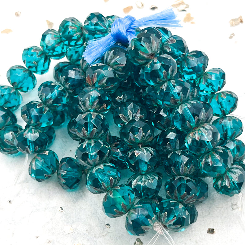 Pre-Order 6x9mm Cruller Cyan with Picasso Finish