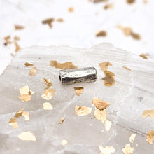 Load image into Gallery viewer, Antique Silver Metal Bead Tube Piece
