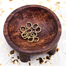 Load image into Gallery viewer, 5mm Textured Gold Circle Jump Ring Set - 12pcs
